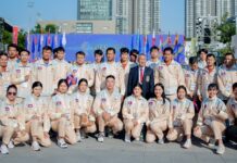 ថៃថានឹងស៊ើបអង្កេតលើអត្តពលិកកម្ពុជាពីបទបំពានច្បាប់ថៃដោយសារមានឡូហ្គូក្រុមហ៊ុនល្បែង Nagaworld លើអាវ